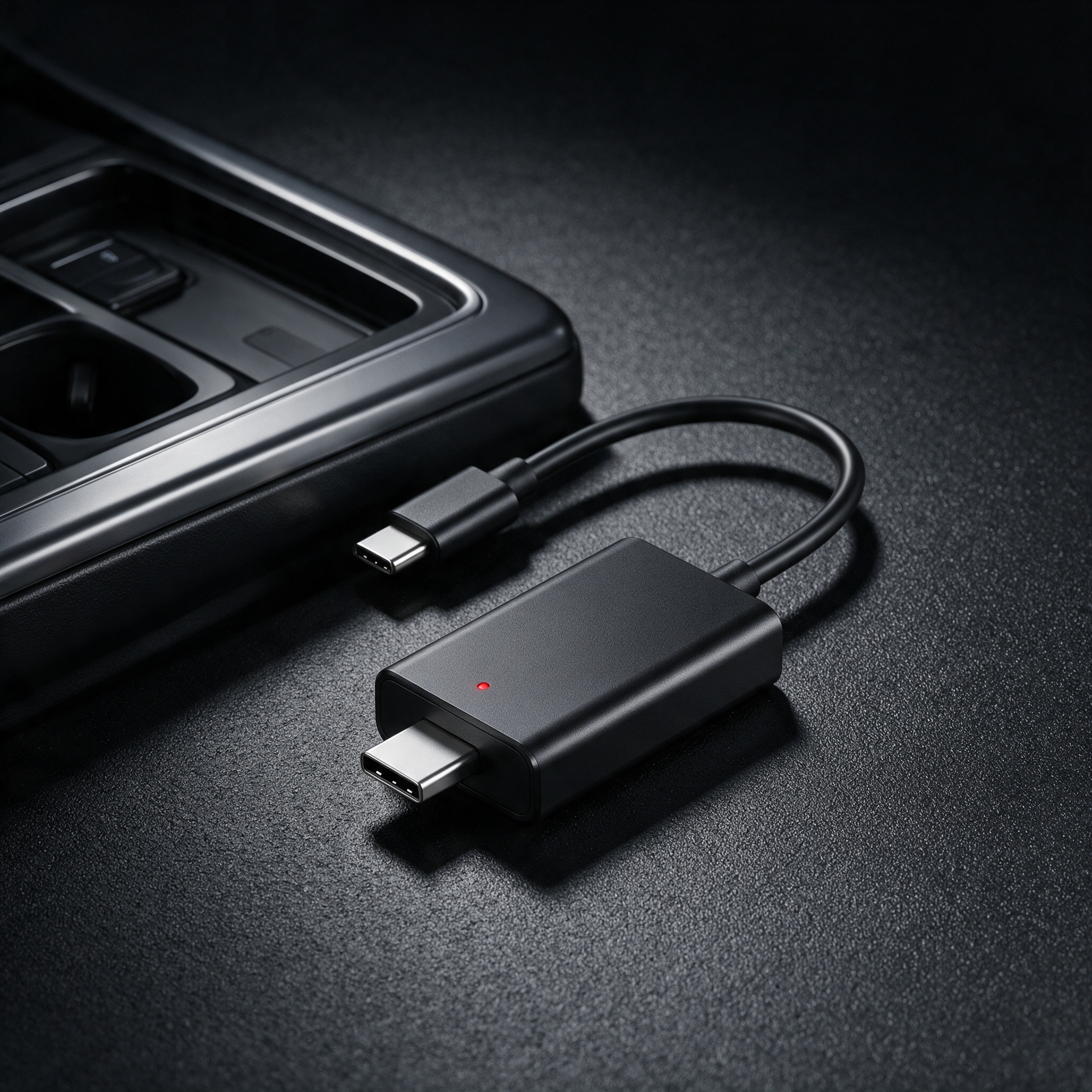 Empire DriveLink avec connecteur USB-C dans une console automobile