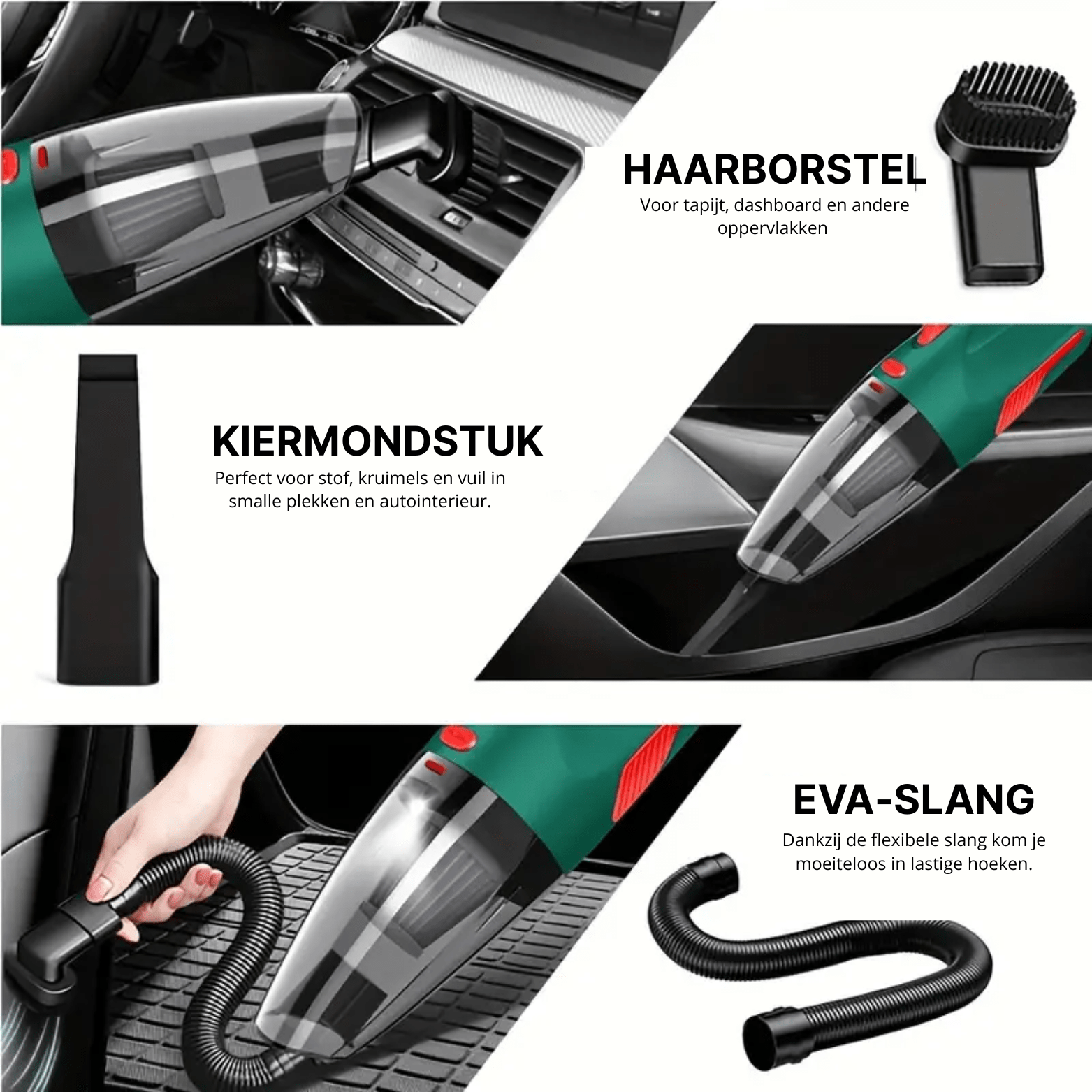 Dustero™ Premium Autostofzuiger – Draadloos, Krachtig & Altijd Klaar