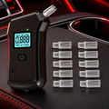 DriveSafe digital alcohol tester with mouthpieces