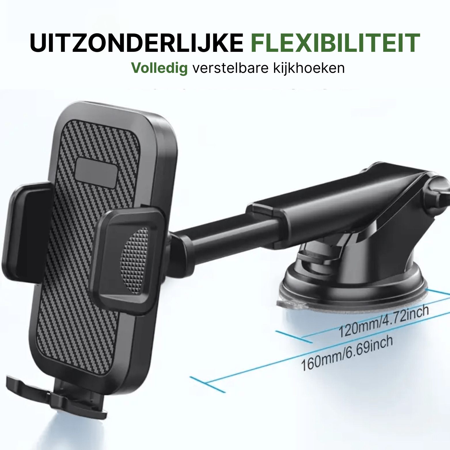 Holdify™ – 360° Verstelbare Auto Telefoonhouder met Sterke Zuignap